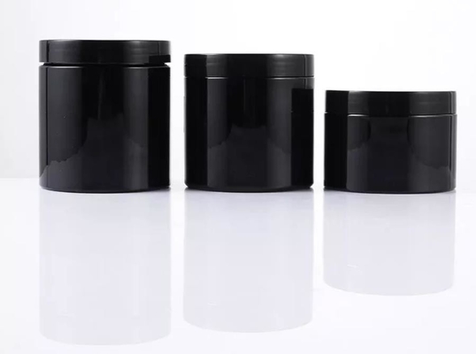 空ペット クリーム色の包装のためのプラスチック120ml化粧品の瓶の黒